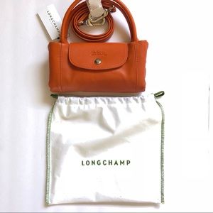COPY - LONGCHAMP Le Pliage Cuir Hobo Strap Purse Handbag